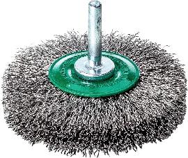 Lessmann Rundbürste V4A gewellt mit Schaft 50x10x0,2mm Produktbild