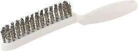 Lessmann Drahtbürste m.Kst.-Griff Inox gew. 0,35mm 4-reihig Produktbild