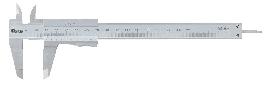 fortis Werkzeuge Taschenmessschieber Feststellung 150mm 1/50 1/1000 eckiges Tiefenmaß Produktbild