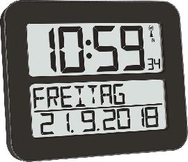 TFA Dostmann Funkuhr TimeLine Max Produktbild