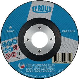 TYROLIT Schruppscheibe FASTCUT ø125 x 6 x 22,23mm A30P BASIC Stahl/Edelstahl Produktbild
