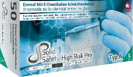 AMPri Einweghandschuhe Nitril HIGH RISK PRO puderfrei Gr.M Produktbild