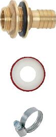 GEKA Regentonnenanschluss Set m. Tüe 1" x AG G1 Stripe Produktbild