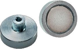 Neutral Neodym-Magnet-Flachgreifer mit Gewindebuchse Produktbild