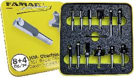FAMAG HM Fräser-Satz Classic line 8+4 tl g S8 mm in Blechbox Famag Produktbild