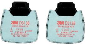 3M Partikelfilter D3138 P3R mit Aktivkoh le Produktbild