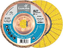 LUKAS Fächerschleifscheibe SLTT HybridPerfection 125mm Ceramic4x Korn 40 Erzett Produktbild