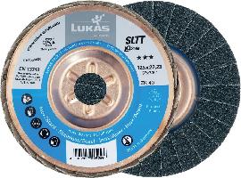 LUKAS Fächerschleifscheibe SLTT Stahl 125mm ZK 60 Erzett Produktbild