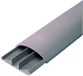 REV Aufbodenkanal 12x50 2 m, m.3 Kamme, grau Produktbild