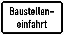 Neutral WH.28, 600x330mm Baustelleneinfahrt RAL- Gütezeichen Folie RA1 Produktbild