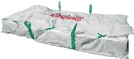 fortis Werkzeuge Plattenbag für Asbestentsorgung, 260 x 125 x 30cm, Warnaufdruck "Asbest" Produktbild