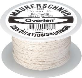Overlen Baumwollkordel 1.0mm 30m weiß Overmann Produktbild