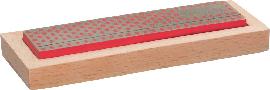 SCHRUPPEN SCHÄRFEN TRENNEN SCHLEIFEN Diamant Schleifstein 100 x 25 mm im Holzkasten Produktbild