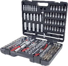 KS TOOLS Steckschlüssel-Garnitur 1/4"+3/ 8"+1/2" 195-teilig KS Tools Produktbild