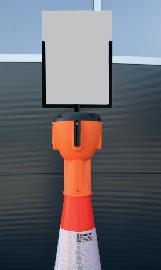 RS-GUIDESYSTEMS Schildtafel A4 Hochforma t , schwarz, inkl. Plexi für ALCT-O Produktbild