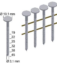 PREBENA Dachpappnägel zn 7200 Stk CNZ31/25NKRI Produktbild
