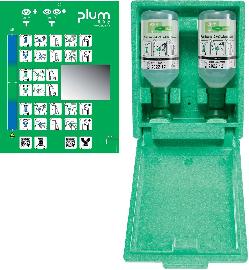PLUM Wandbox aus Hartschaum, mit 2 Augenspülflaschen à 500 ml Produktbild