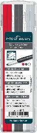 Pica Minen-Set für Zimmermannsbleistift BIG Dry, je 4x 2B / rot / weiß Produktbild