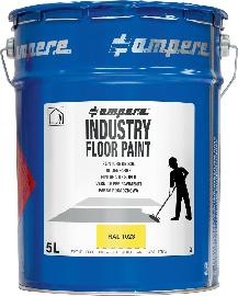 a.m.p.e.r.e. Bodenmarkierungsfarbe Traff ic Industry Floor Paint 5L gelb Produktbild