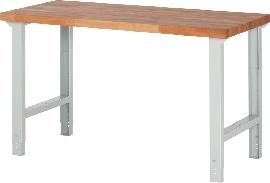 Neutral Werkbank 1500x700mm H790-1140mm,Bu40mm,R7035 Produktbild