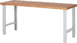 Neutral Werkbank 2000x700mm H790-1140mm,Bu40mm,R7035 Produktbild