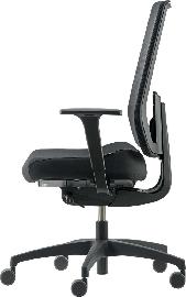 DAUPHIN Drehstuhl To-strike work schwarz schwarz Produktbild