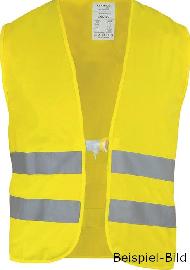 Warnweste aus Polyester Klasse 2, neongelb EN ISO 20471, 2 Reflexstreifen Produktbild