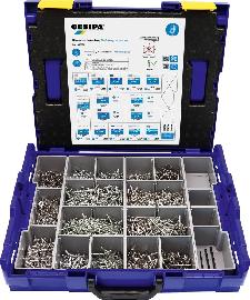 Gesipa Blindniet-Sortiment Pro Blindniete PolyGrip inkl. 15 Abmessungen Produktbild