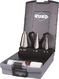 RUKO Blechschälbohrersatz HSS in Rosekass. Produktbild