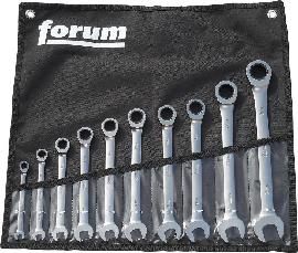 FORUM Maulschlüssel mit Ringratsche 10-teilig gerade 8-24mm Produktbild