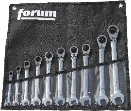 FORUM Maulschlüssel mit Ringratsche 10-teilig umsch. 8-24mm Produktbild