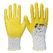 NITRAS Nitrilhandschuhe, weiß / gelb, EN 388 Produktbild