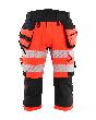 Blåkläder HIGH VIS PIRATENHOSE 4-WEGE STRETCH High Vis Rot/Schwarz Produktbild