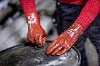 NITRAS PVC-Handschuhe, rot, EN 388 Produktbild img2 S