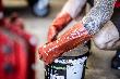 NITRAS PVC-Handschuhe, rot, EN 388 Produktbild img2 S