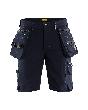 Blåkläder Handwerker Shorts 4-Wege-Stretch X1900 Dunkel Marineblau/Schwarz Produktbild