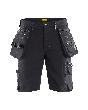 Blåkläder Handwerker Shorts 4-Wege-Stretch X1900 Dunkelgrau/Schwarz Produktbild