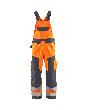 Blåkläder High Vis Latzhose High Vis Orange/Mittelgrau Produktbild