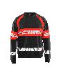 Blåkläder High Vis Sweater Schwarz/High Vis Rot Produktbild