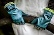 NITRAS GREEN BARRIER CUT D, Chemikalienschutzhandschuhe, petrol, EN 388, EN ISO 374, EN 407 Produktbild img2 S