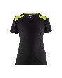 Blåkläder Damen T-Shirt Schwarz/Gelb Produktbild