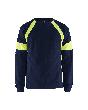 Blåkläder Langarm Shirt Marineblau/Gelb Produktbild