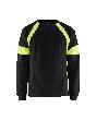 Blåkläder Langarm Shirt Schwarz/High Vis Gelb Produktbild