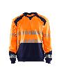 Blåkläder High Vis Sweatshirt High Vis Orange/Marineblau Produktbild img1 S