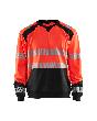 Blåkläder High Vis Sweatshirt High Vis Rot/Schwarz Produktbild img1 S