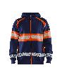 Blåkläder High Vis Kapuzenjacke Marineblau/Orange Produktbild