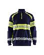 Blåkläder High Vis Sweater Marineblau/ High Vis Gelb Produktbild