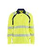 Blåkläder UV Poloshirt High Vis langarm High Vis Gelb/Marineblau Produktbild img1 S