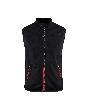 Blåkläder Softshell Weste Schwarz/Rot Produktbild