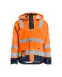 Blåkläder Regenjacke Level 2 High Vis Orange/Marineblau Produktbild